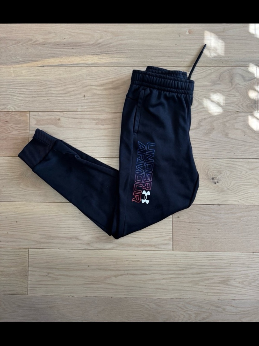 Under Armour Kids Black Jogger Pants youth medium